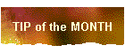TIP of the MONTH